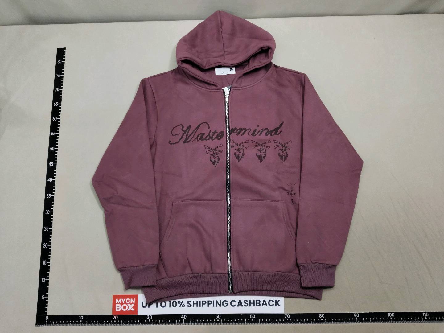 Travis Scott Cactus Jack for Mastermind Zip-Up Hoodie Jacket for Men and Women QC