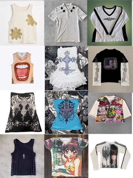 European and American Cross-Border Pattern Print Y2K Slim Hot Girl Long-Sleeved Punk Fashion Casual Gothic Hot Diamond Tube Top QC-foto från 1688 på Qualit.ly