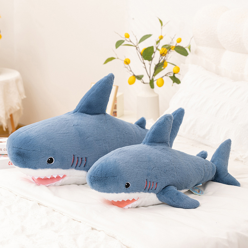 Cross-border New Shark Plush Toy Pillow Girl Sleeping Leg Doll Big Doll Doll Toy Wholesale