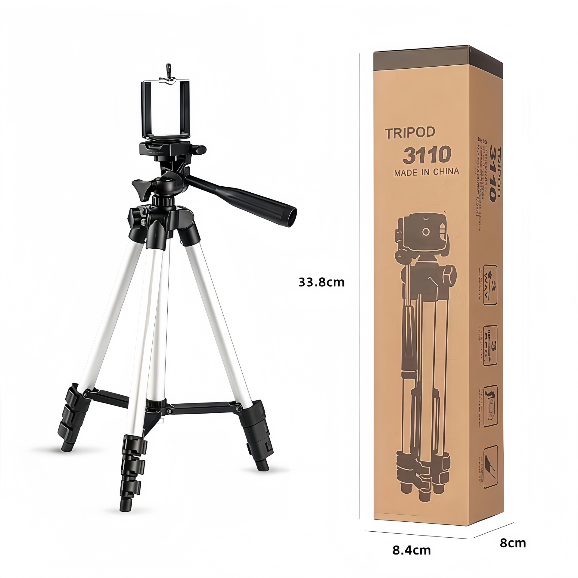 Floor-Standing Phone Stand 3110 Tripod 3120 Phone Photography 3888 Photography Aluminum Alloy Live Streaming Stand Wholesale