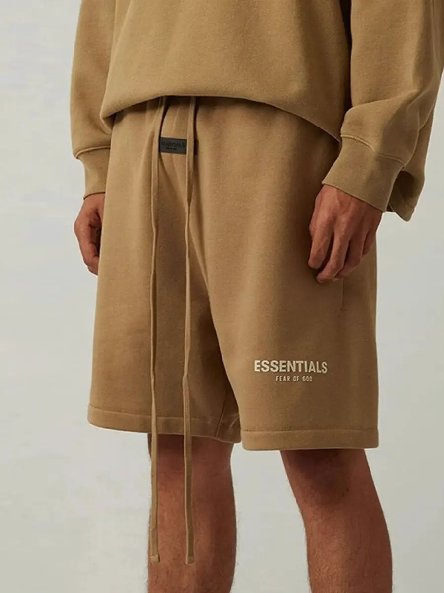 Official Flagship Store Essentials Double Line Fog Shorts American Casual Loose Casual Shorts Summer Tide