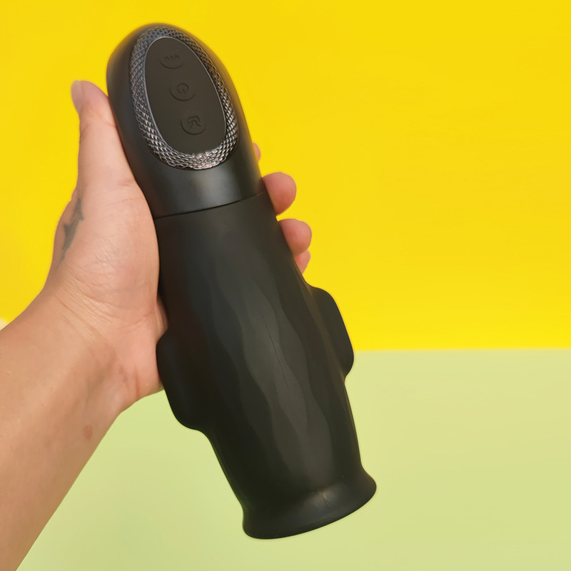 Men's Airplane Cup Trainer, Vibrating Suction Masturbation Massager, Adult Sex Toy Masturbator