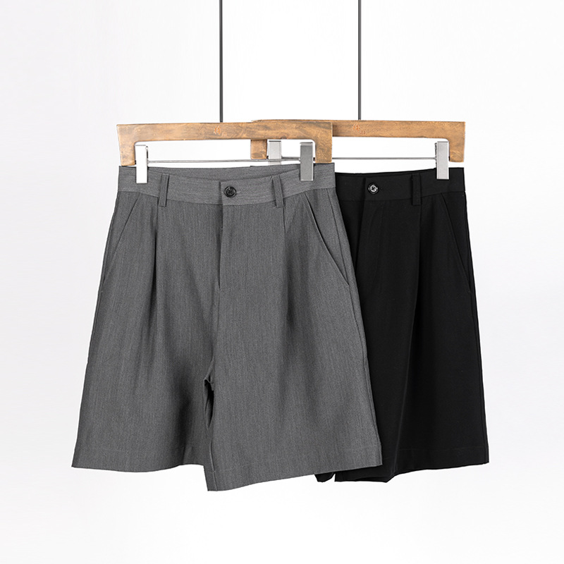 Plus Summer New Product Light Workplace Gray Trousers Casual Slim Short Loose Five-Point Tr Shorts