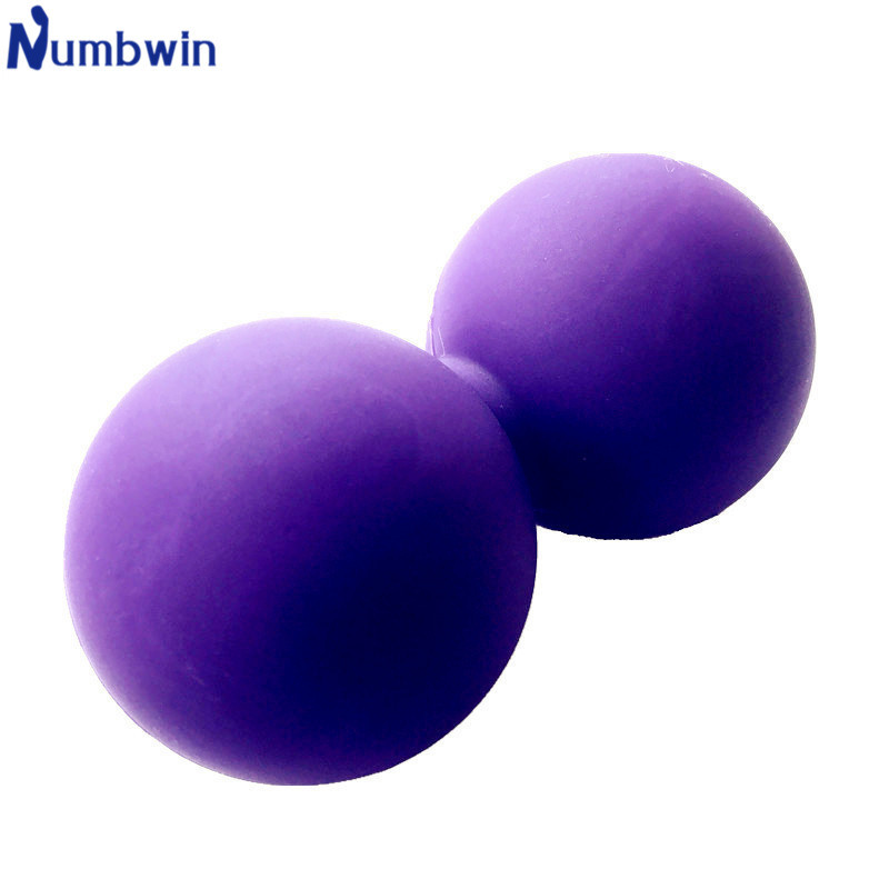 Yoga conjoined peanut ball fascia relaxation shoulder cervical massage deep range muscle silicone ball cross-border e-commerce explosion