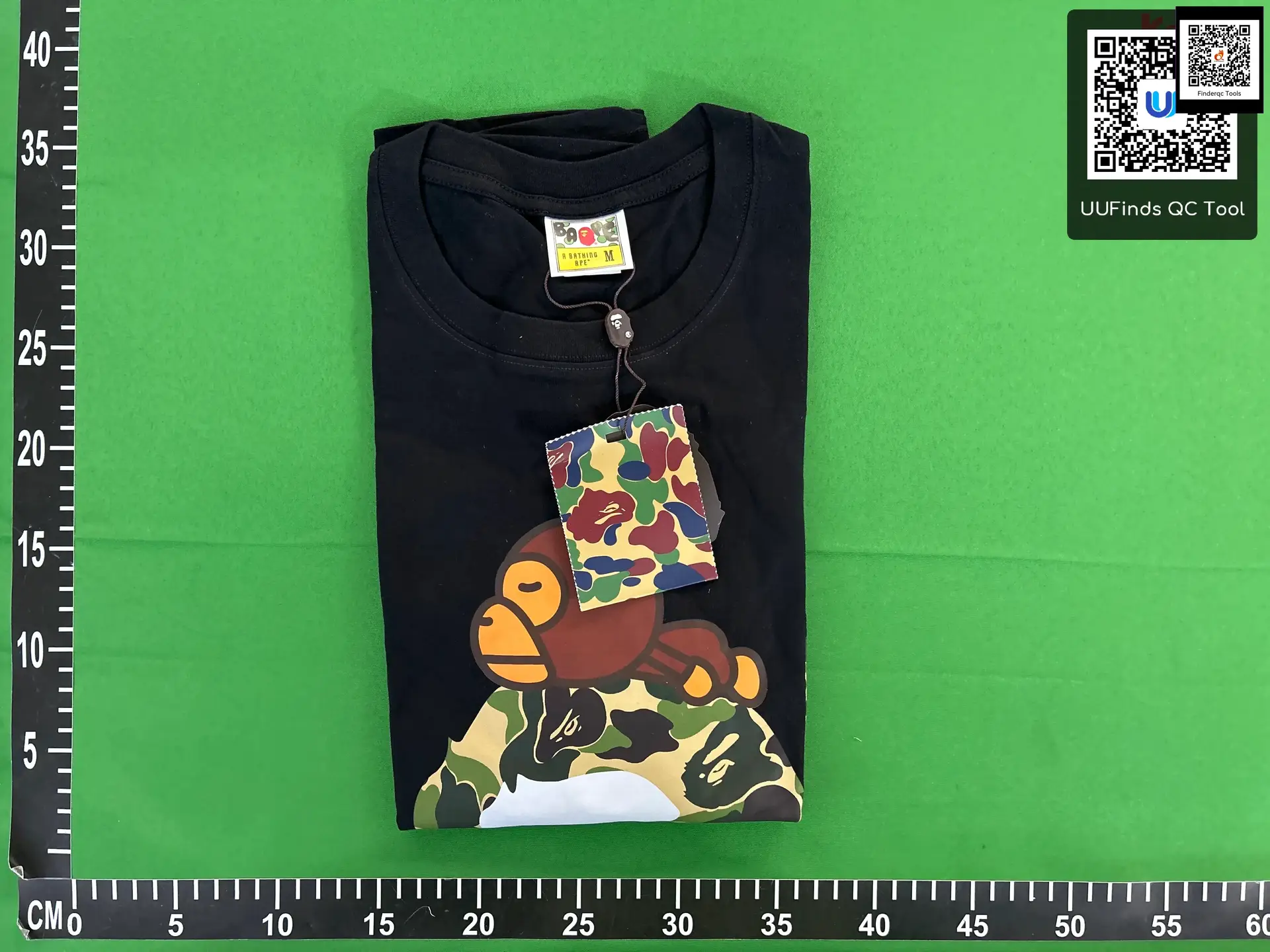 A Bathing Ape Baby Milo Camo T-Shirt Black