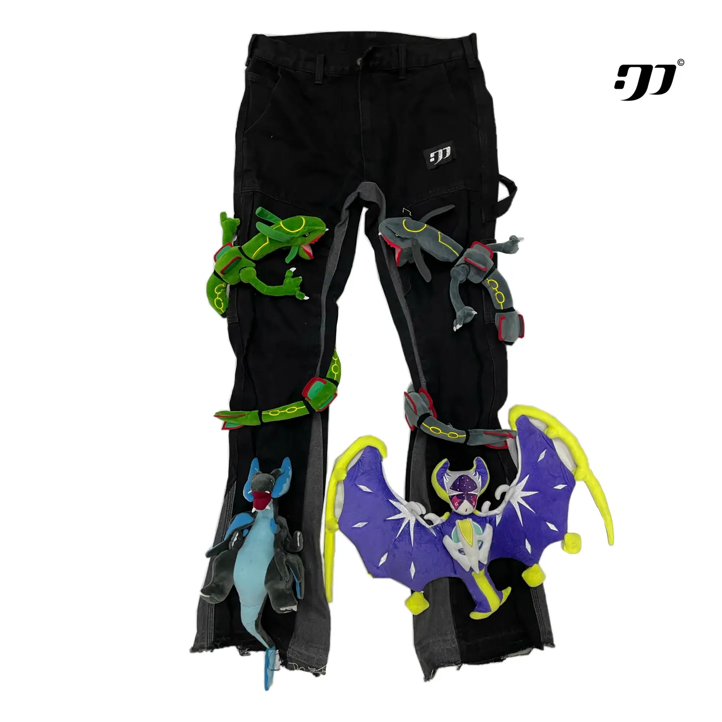 「Rabbit.B」Handmade Customized Pokemon Doll Patchwork Horns Denim pants Male and Female Dp