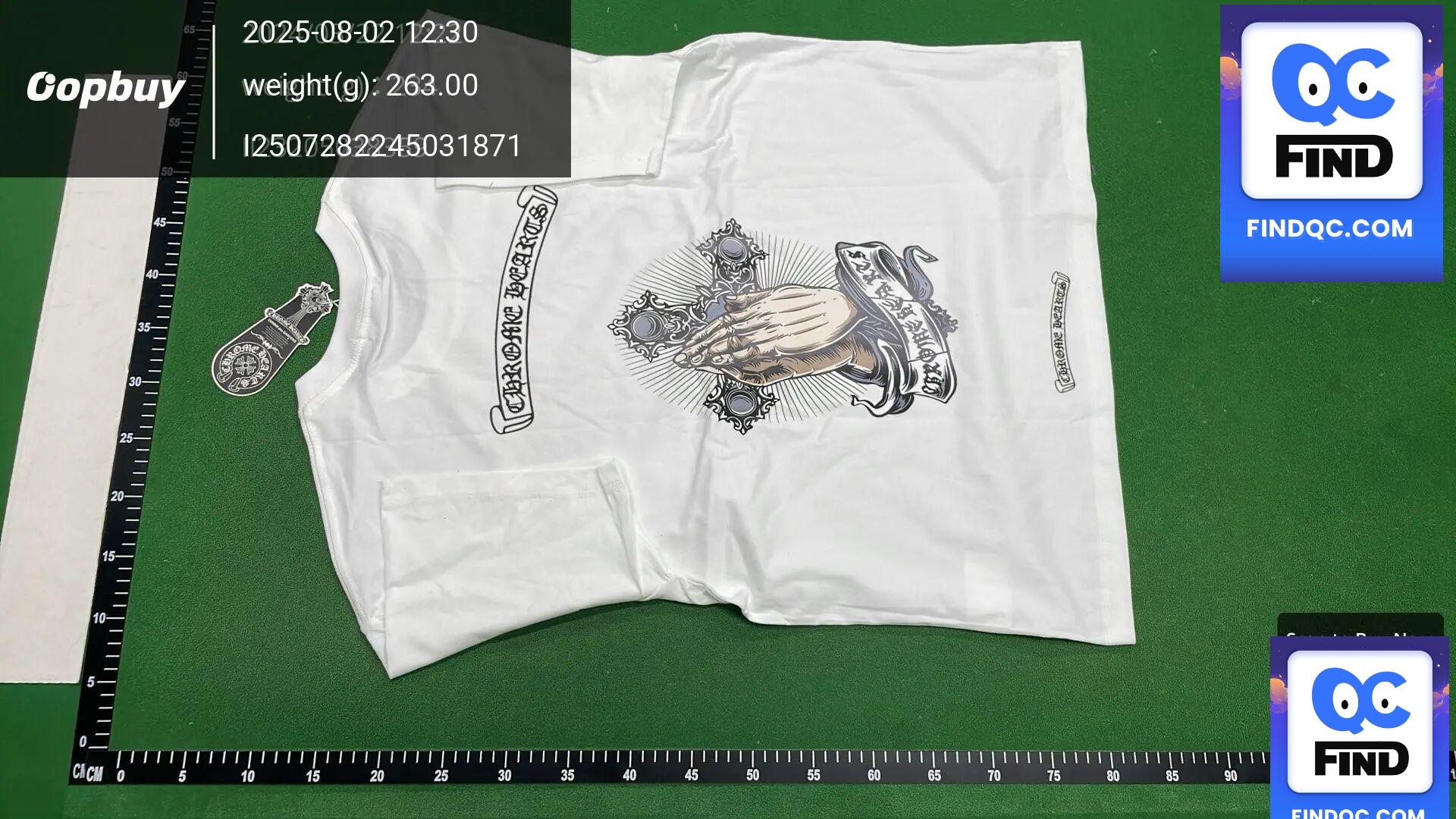 Chrome Hearts White Short-Sleeved T-Shirt QC