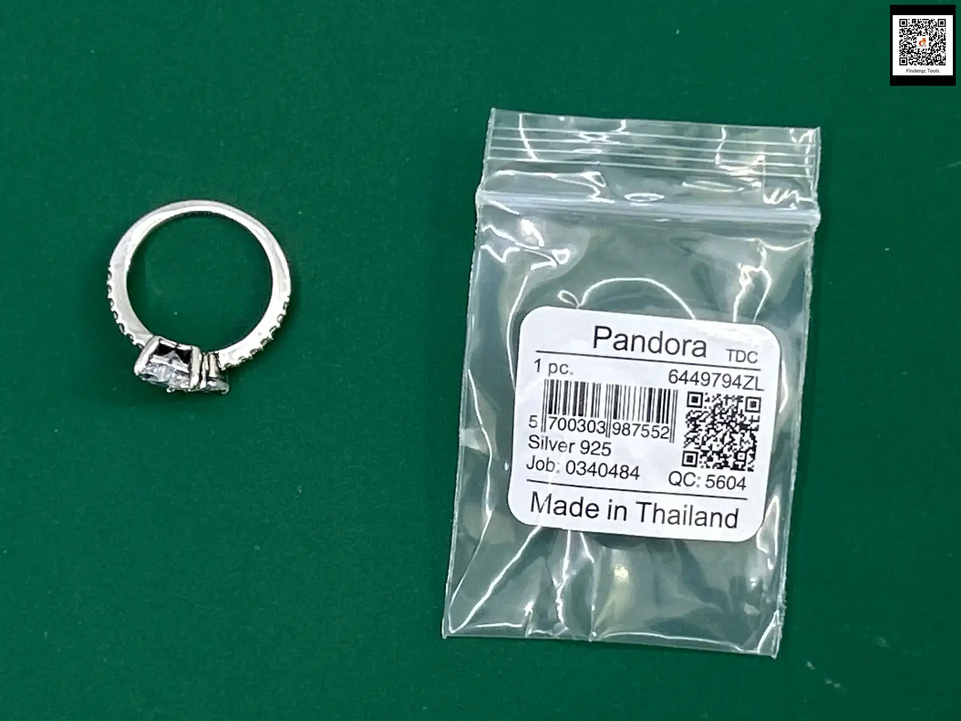 Pandora Silver 925 Ring 6449794ZL