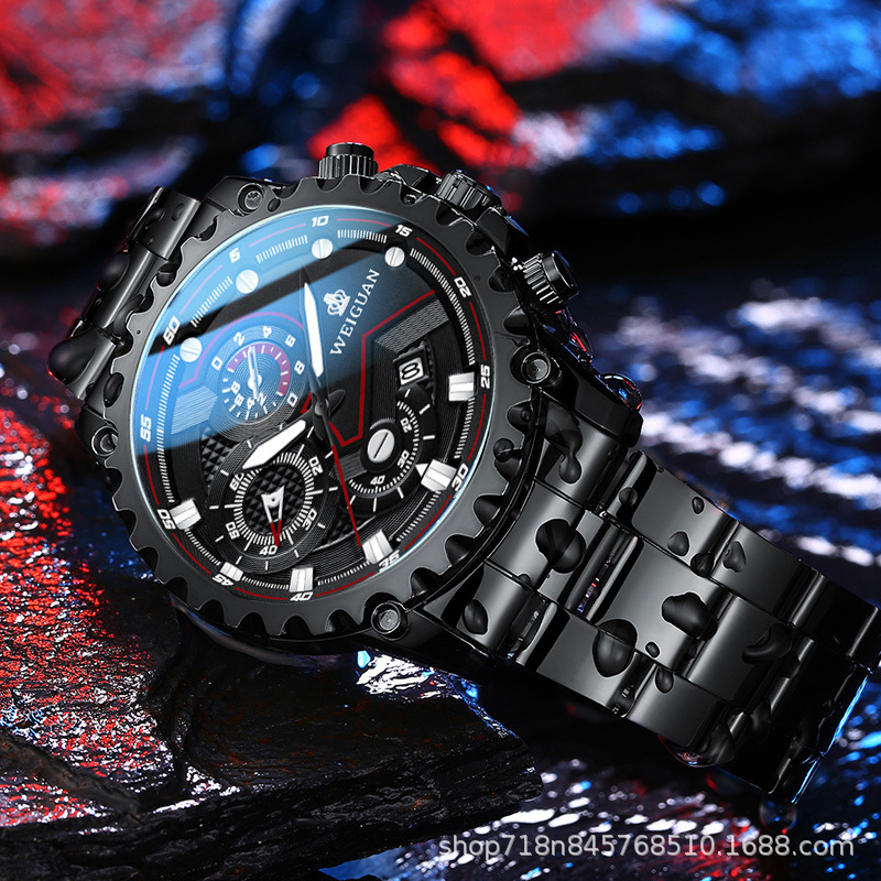 Genuine Watch Men's Fully Automatic Mechanical Watch Trendy Sports High School Student Quartz Electronic Men's Watch Cross-Border Hot Model