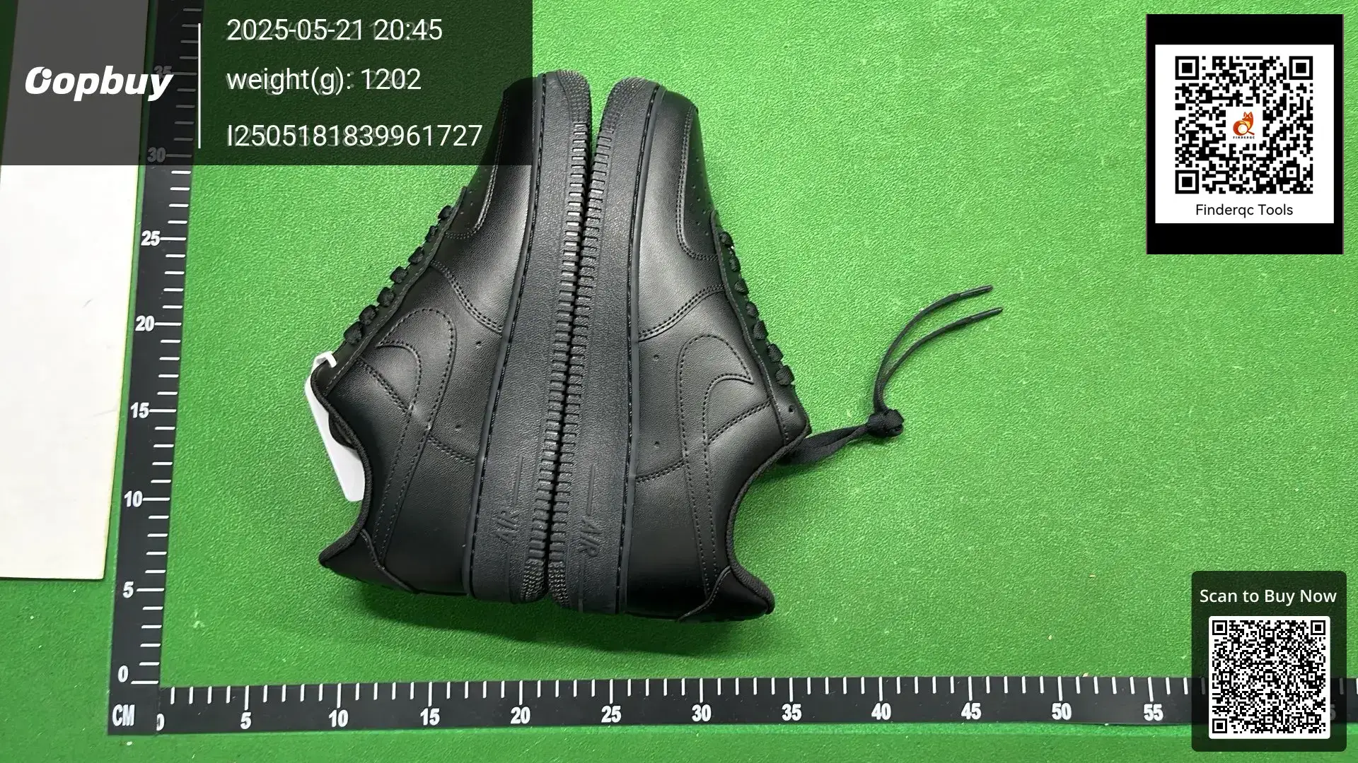 Putian Shoes Pure Original Air Force One Women's Shoes Black All-match Casual Board Shoes Men's Matte Black Samurai Men's and Women's sneaker