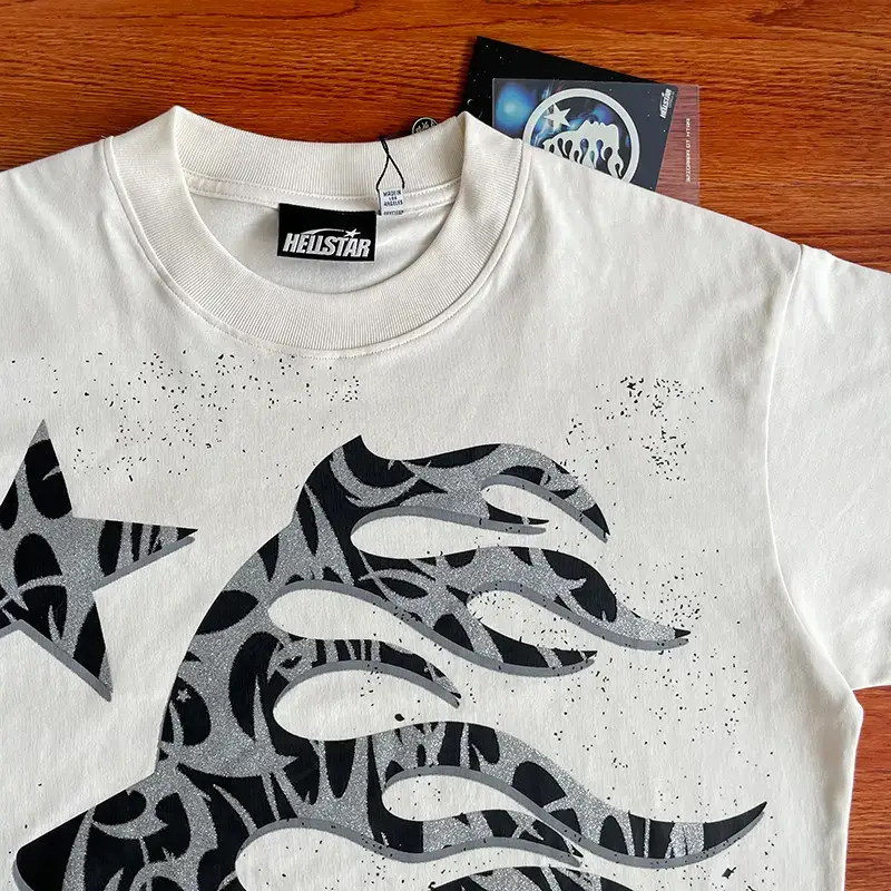 Hellstar Studios Path 2 Paradise Gliter Tee Glitter Printed Short-Sleeved T-Shirt