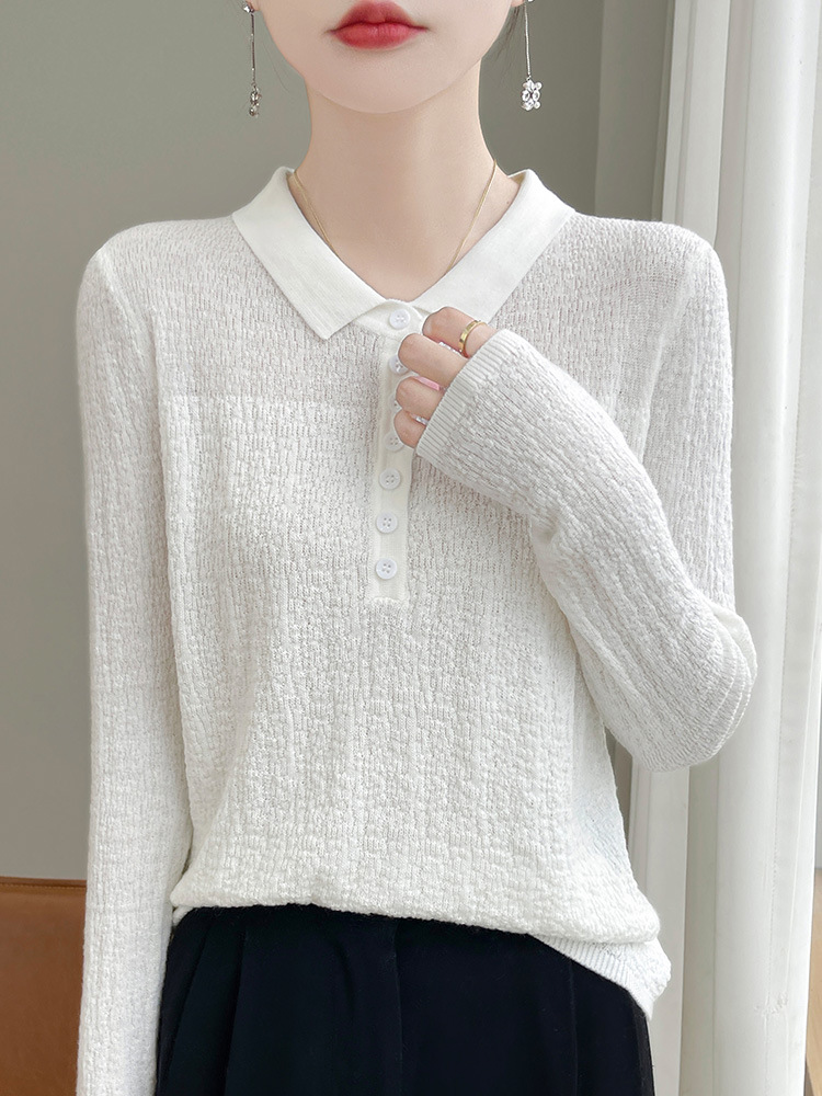 Spring Small Square-Neck Knit Top for Women, Thin Sweater, 2024 New Spring and Autumn Fashion Sweater, Women's Base Shirt for Spring