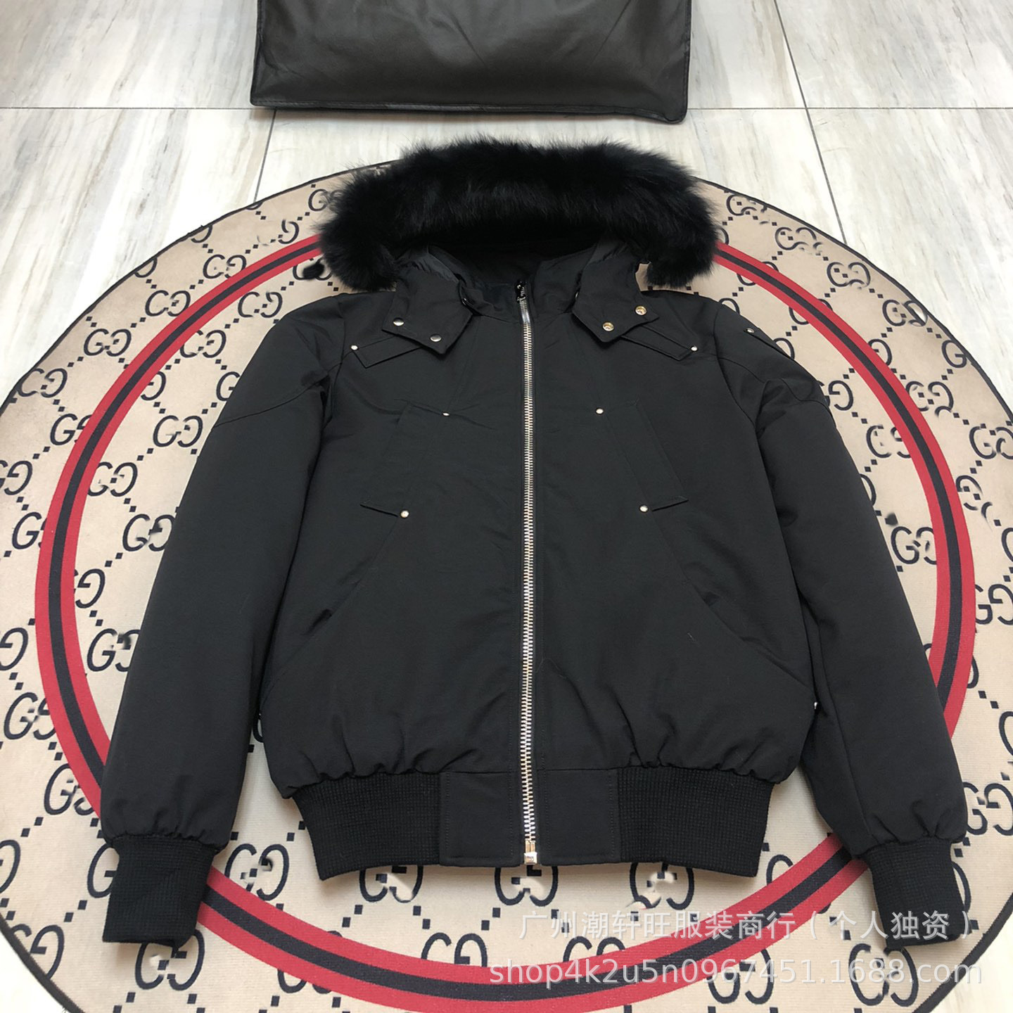 Cross-Border 3Q Fox Fur Scissor-Style down Jacket Model 03 for Women, Model 02 for Men, Couple's Style Coat Fotografie QC de pe 1688 pe Qualit.ly