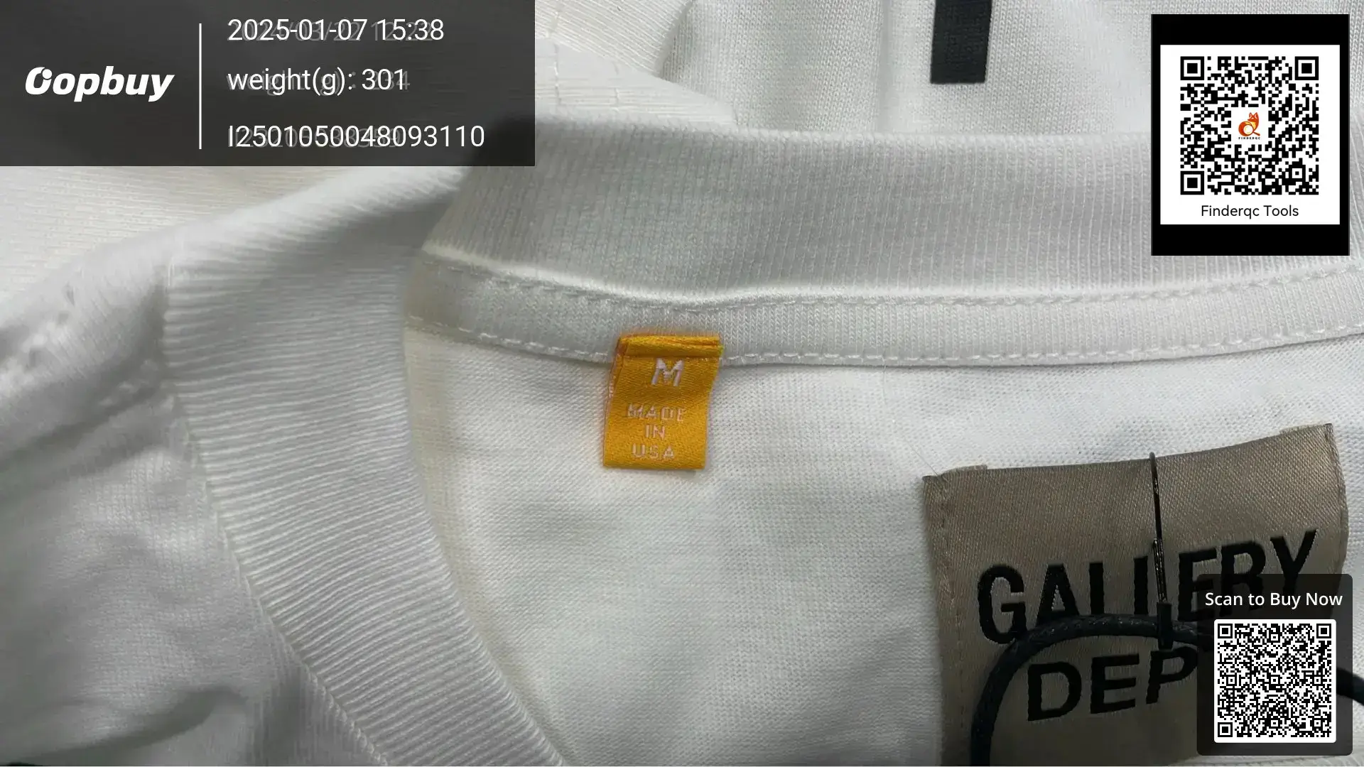 American style Gallery Dept gilding letter short sleeve men's high street ins summer VTG retro fashion brand T-shirt women