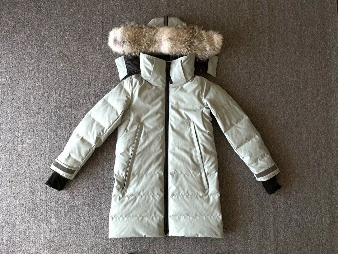 Thickened down Jacket Women's Black Label Parka Outwear Mid-Length Outwear