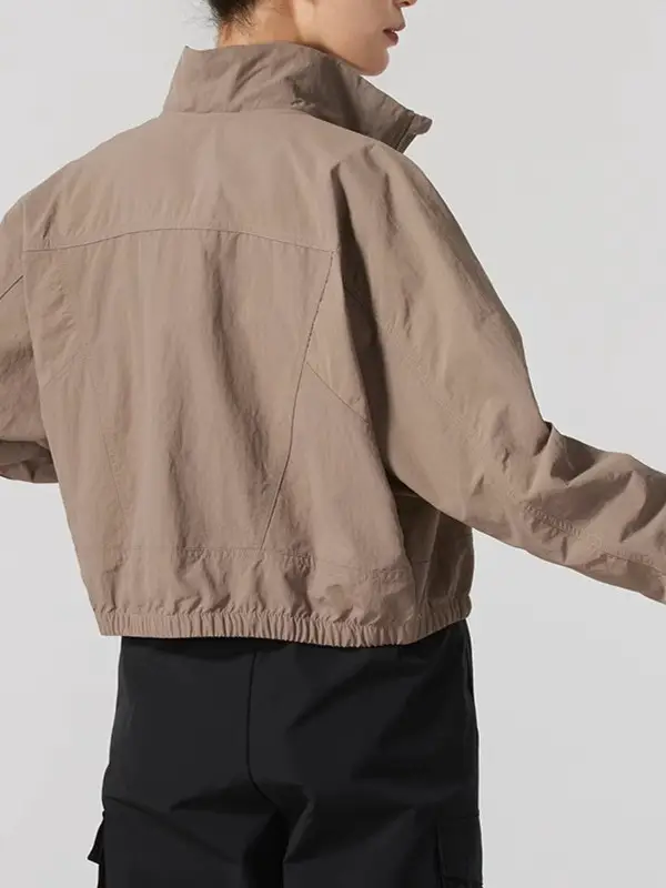 Nike Nike Women's Clothing 2024 Autumn New Arrival Athleisure Minimalist Easiest for Match Retro Stand Collar Outwear Fv6305