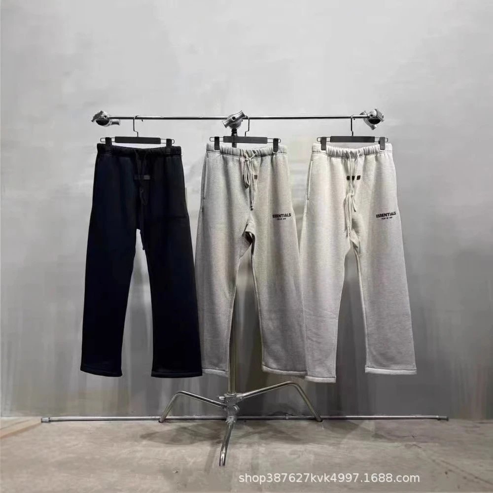 ESSENTIALS Season 8 High Street Casual Loose Straight Pants Foto QC de WEIDIAN na Qualit.ly