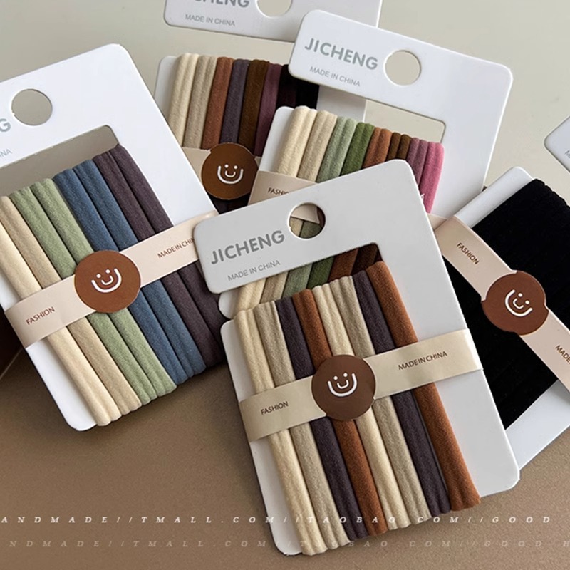 2025 New Style Elegant Rubber Band Tie Head High Elastic Durable Hair Band Rubber Band Thick Hair Rope All-match Fashion Foundation