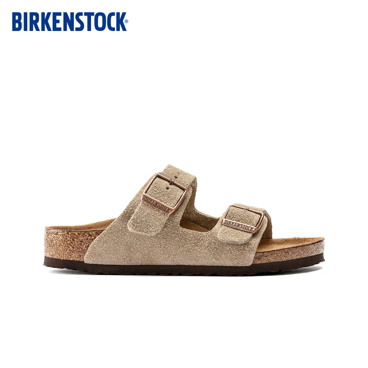 Birkenstock Birkenstock German Import kids Cowhide Suede Fashion Cork Arizona Double Buckle Slippers