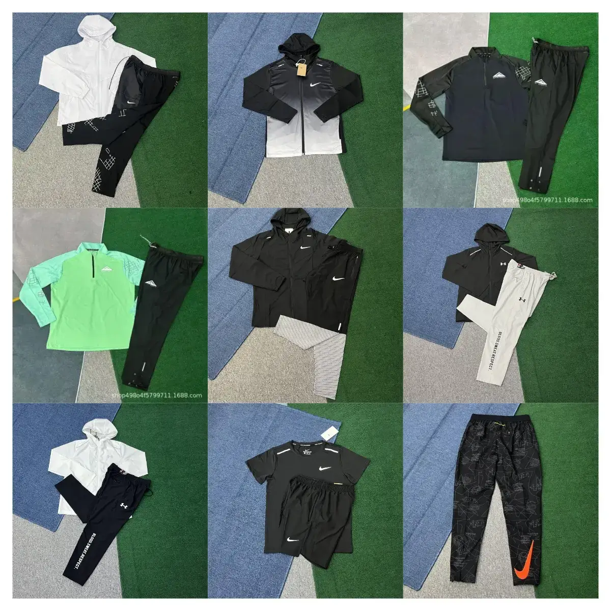 jj01 ”限时清仓“速干防风夹克长裤冰丝套装春秋户外训练服