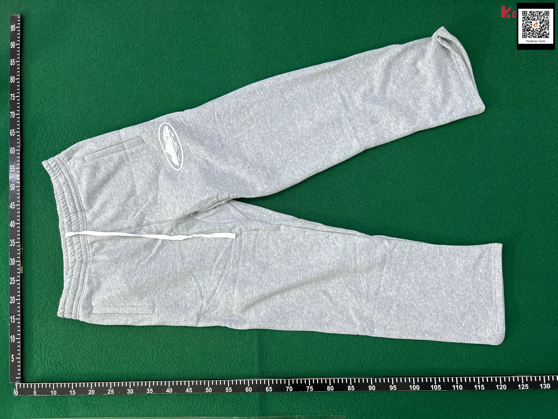 Trendy Fashion letter Logo Wheat Ear Samsung Print Thin Velvet Straight-leg pants