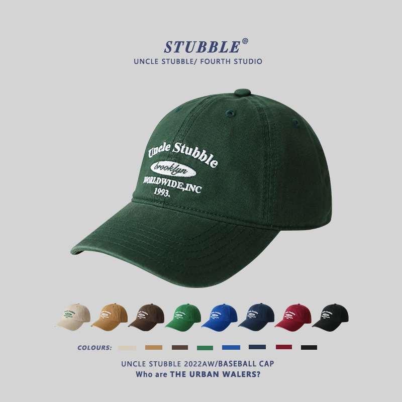 Original American retro peaked cap men's and women's Korean-style wide brim face-looking small soft top street fashion brand baseball hat wholesale