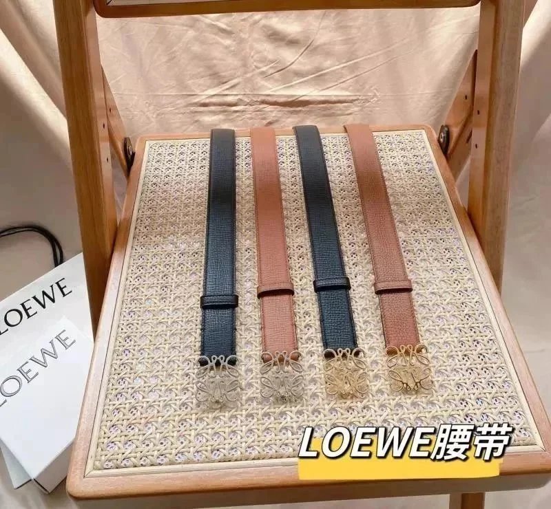 High quality Lo 3.2cm腰带 男女款真皮腰带皮带  意大利进口皮料  原版五金搭配
