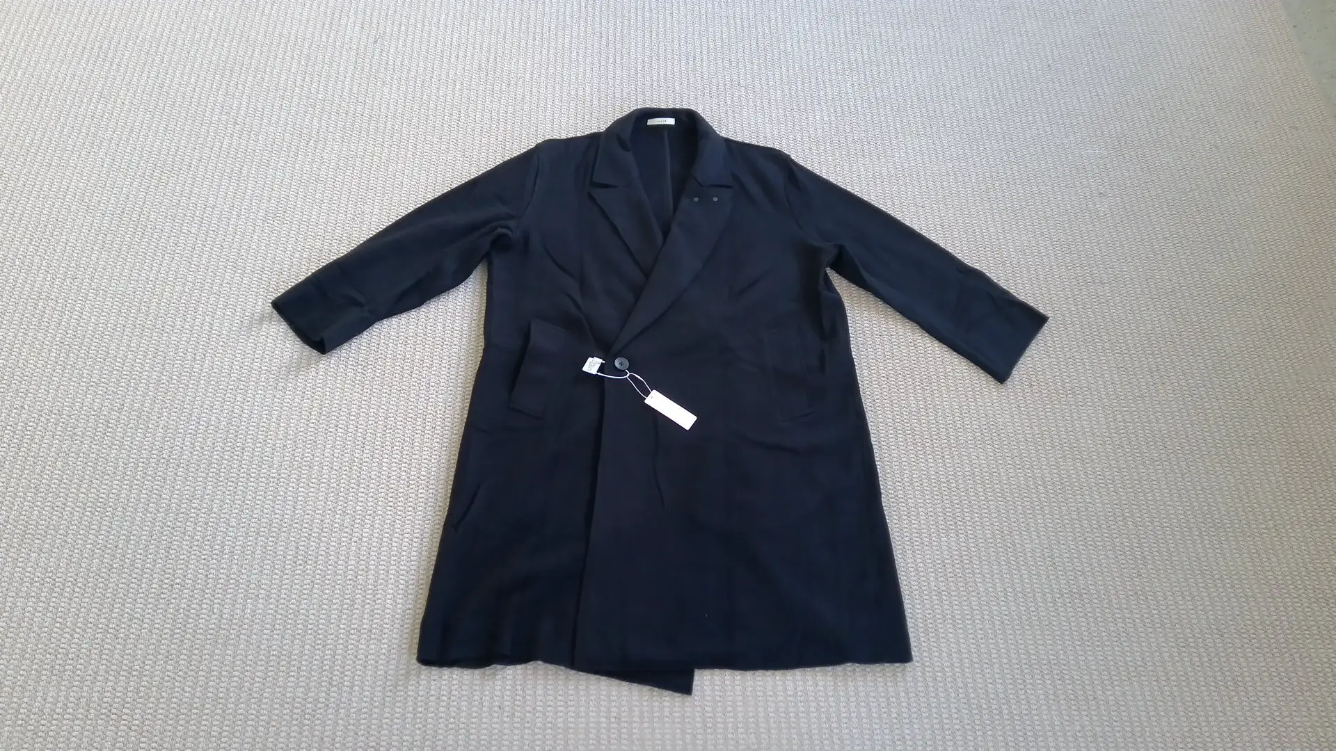 Vujade ADONIS dark navy wool cashmere coat