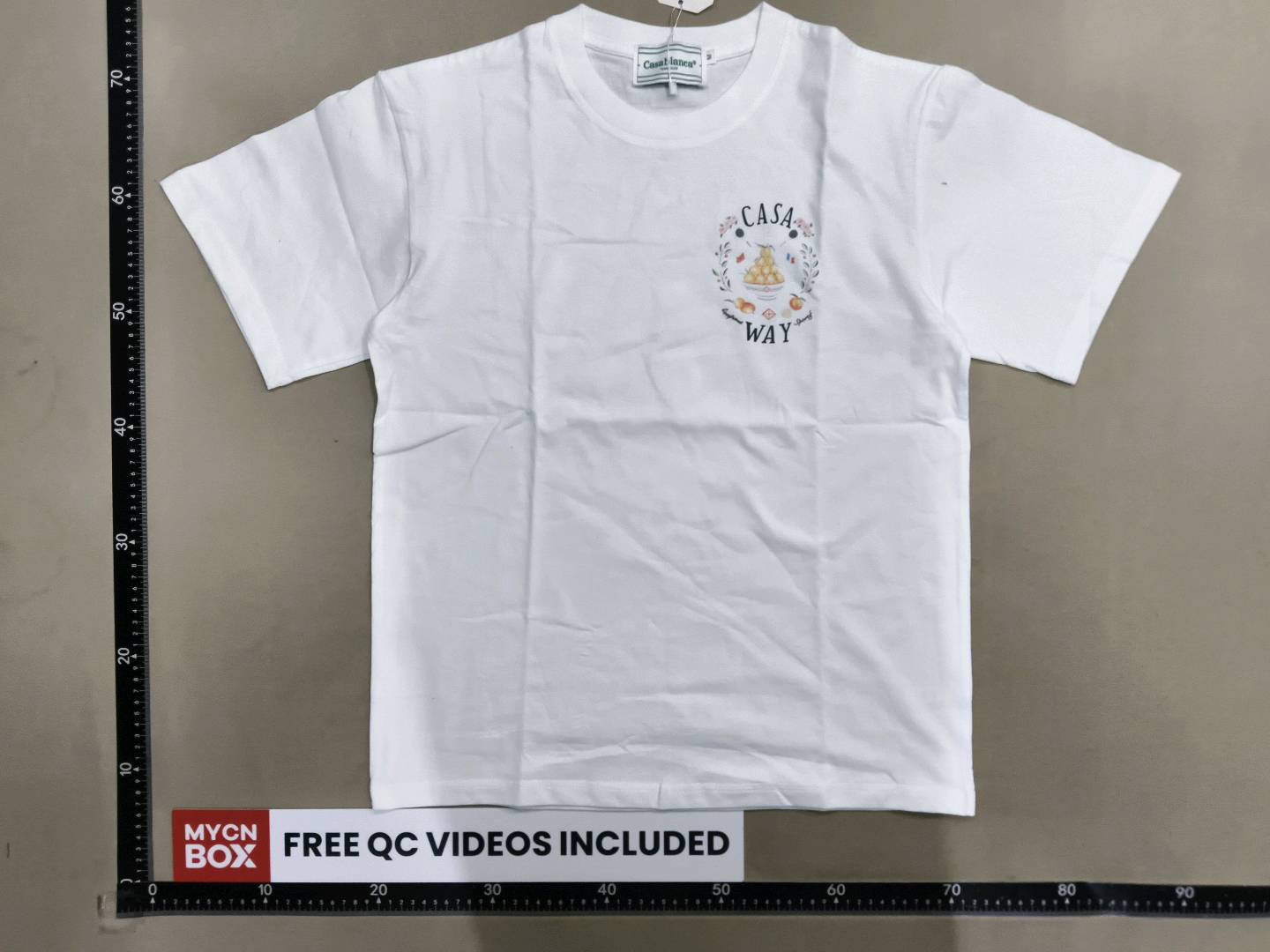 casablanca Casablanca Short Sleeve Heavy 260g American Fashion Brand Niche Loose High Street T-shirt QC