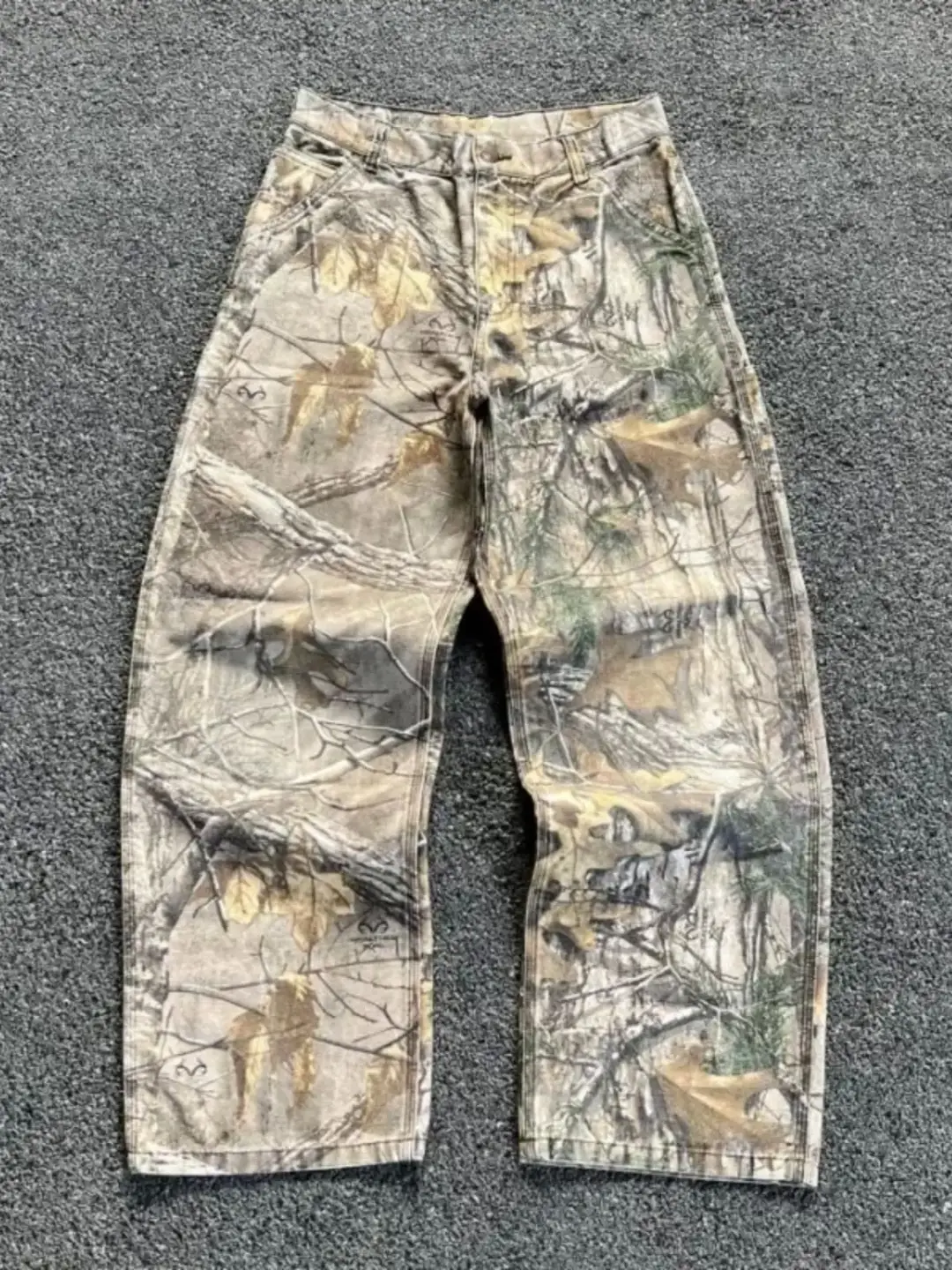 Y2K Jeans New Harajuku Hip Hop Camouflage Retro Oversize Den