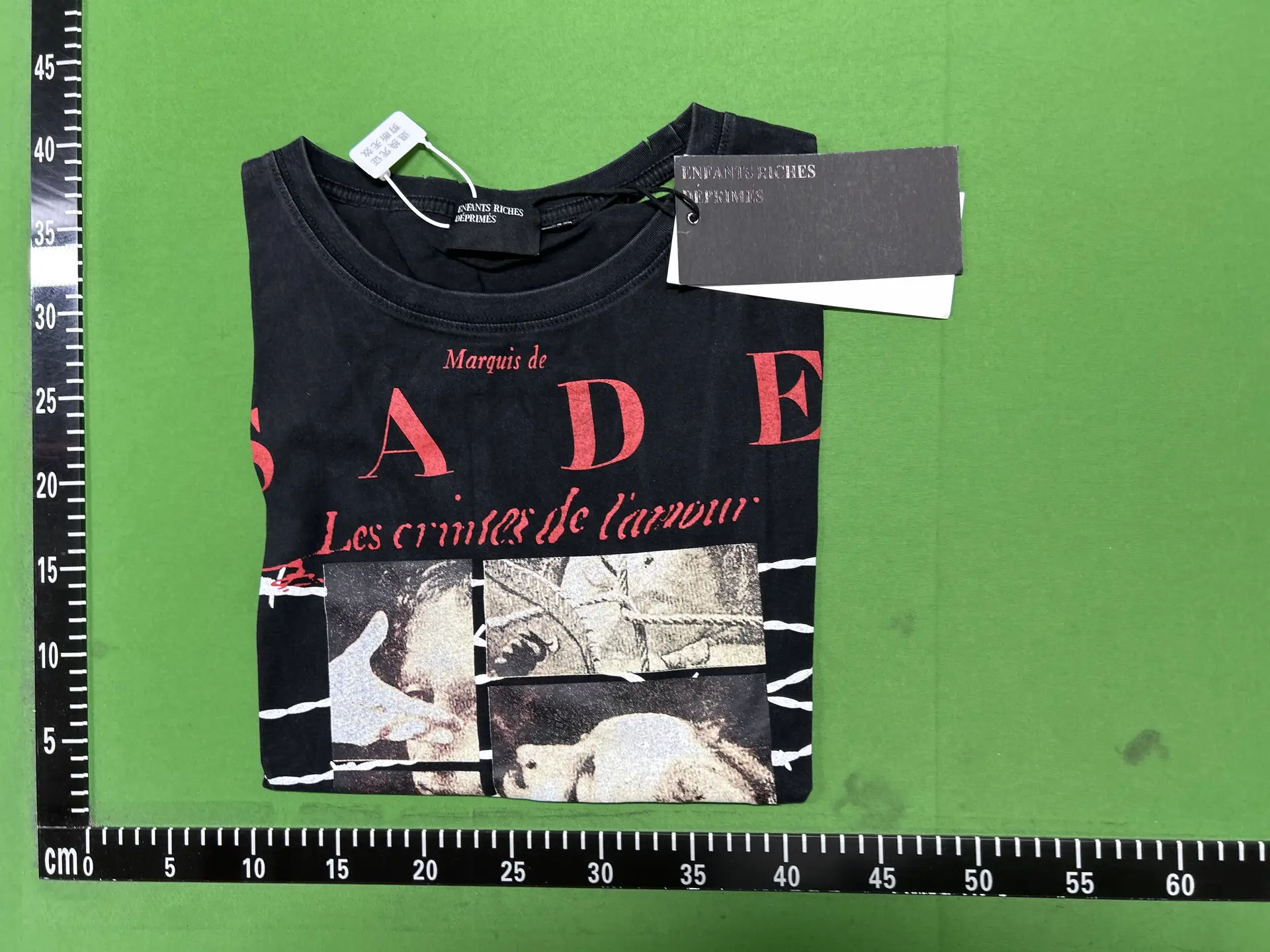 Erd Grjkd Melancholic Rich Second Generation 26Ss American High Street Washed and Distressed Loose Summer Short-Sleeved T-Shirt for Men and Women