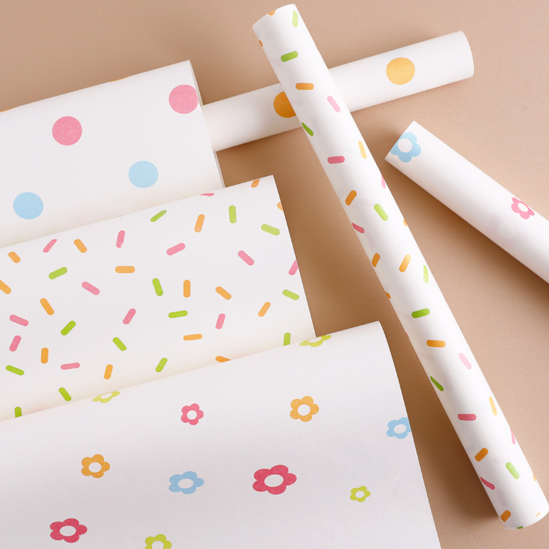 Xiyu Goddess Festival Wrap Flower Paper Wave Point Flower Kraft Paper Children's Fun Many Flowers Packaging Materials Flower Shop Handmade Materials