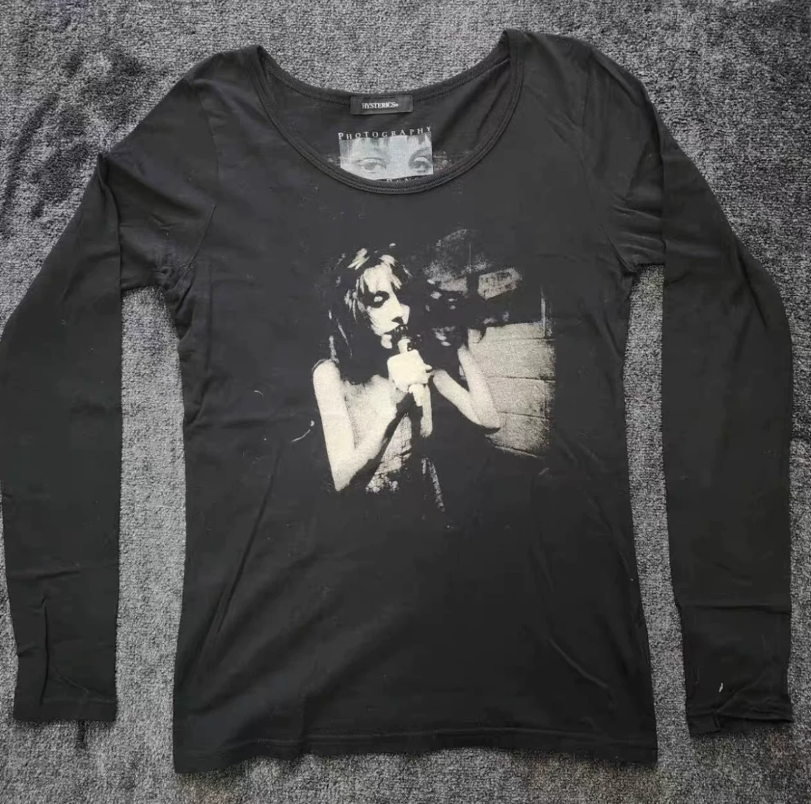 [Depression-Themed Item] In-Stock, Not Trendy, Independent Hysteric Style Band Rock Vintage Long-Sleeve T-Shirt