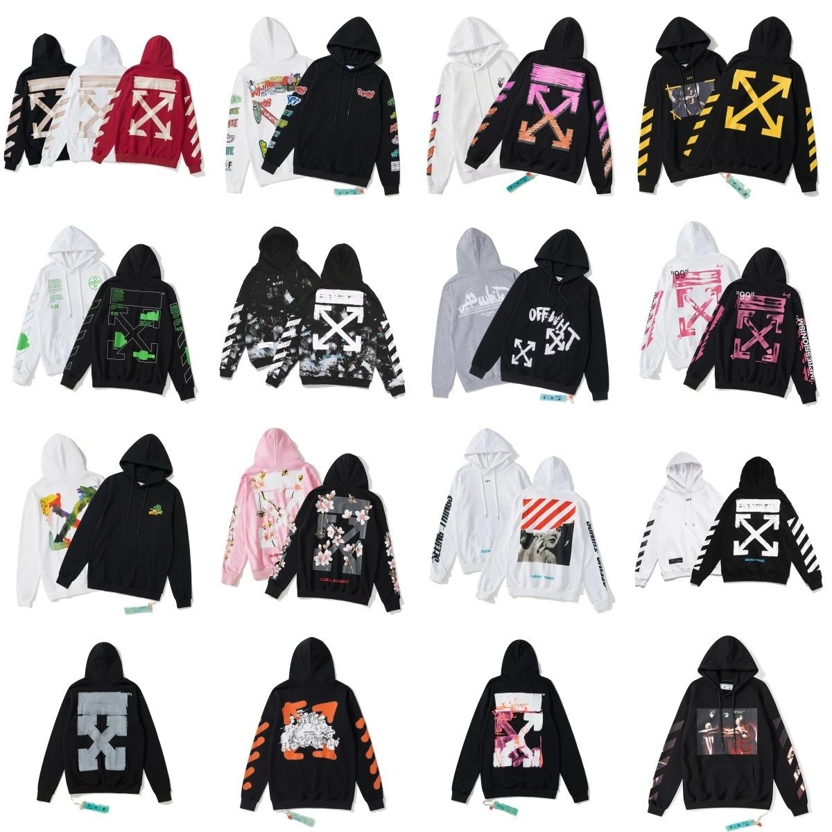 Border Fall Winter High Street Off Hoodie OW Arrows