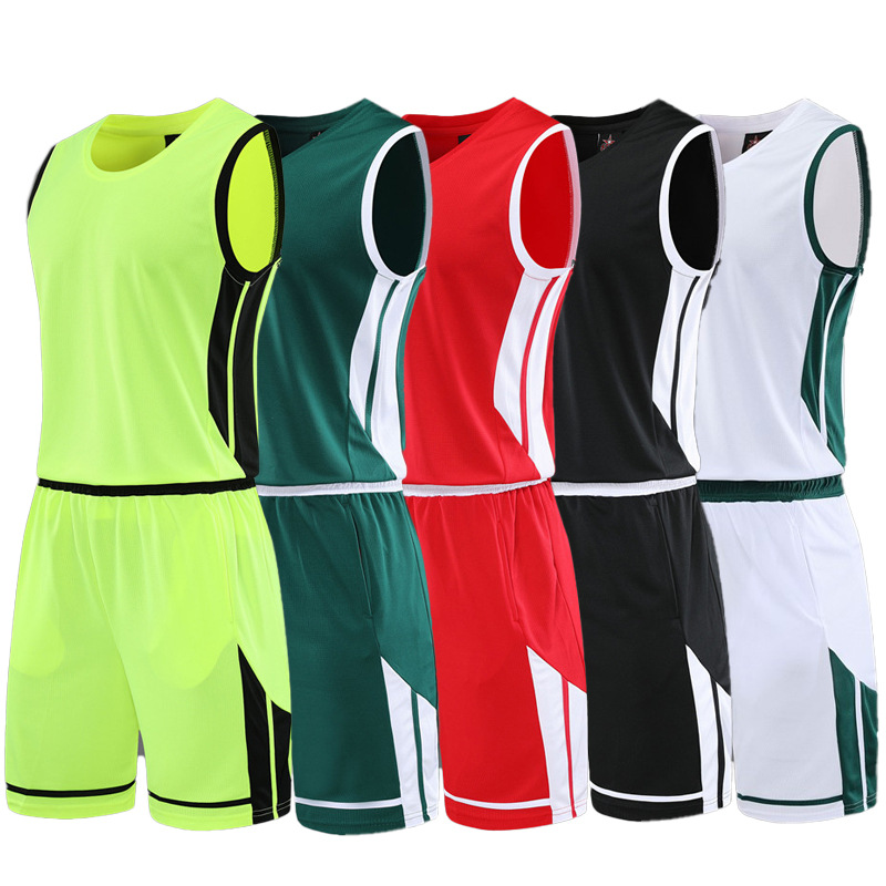 Summer Basketball Uniform Sports Suit Pure Color Vest Sleeveless T-Shirt Public Version Light Board Shorts Two-Piece Running Suit