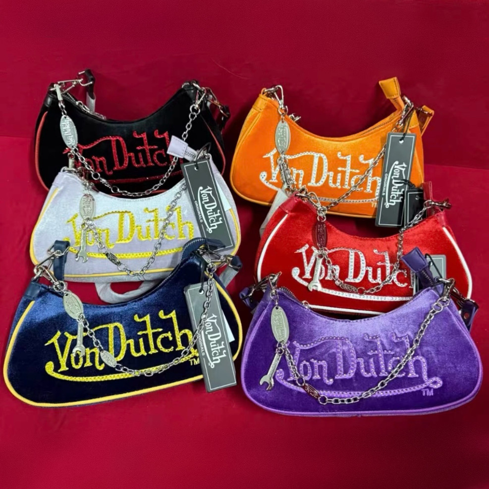 Von Dutch 外单正品 工厂清尾美式单肩腋下包 实拍尾货默认微瑕