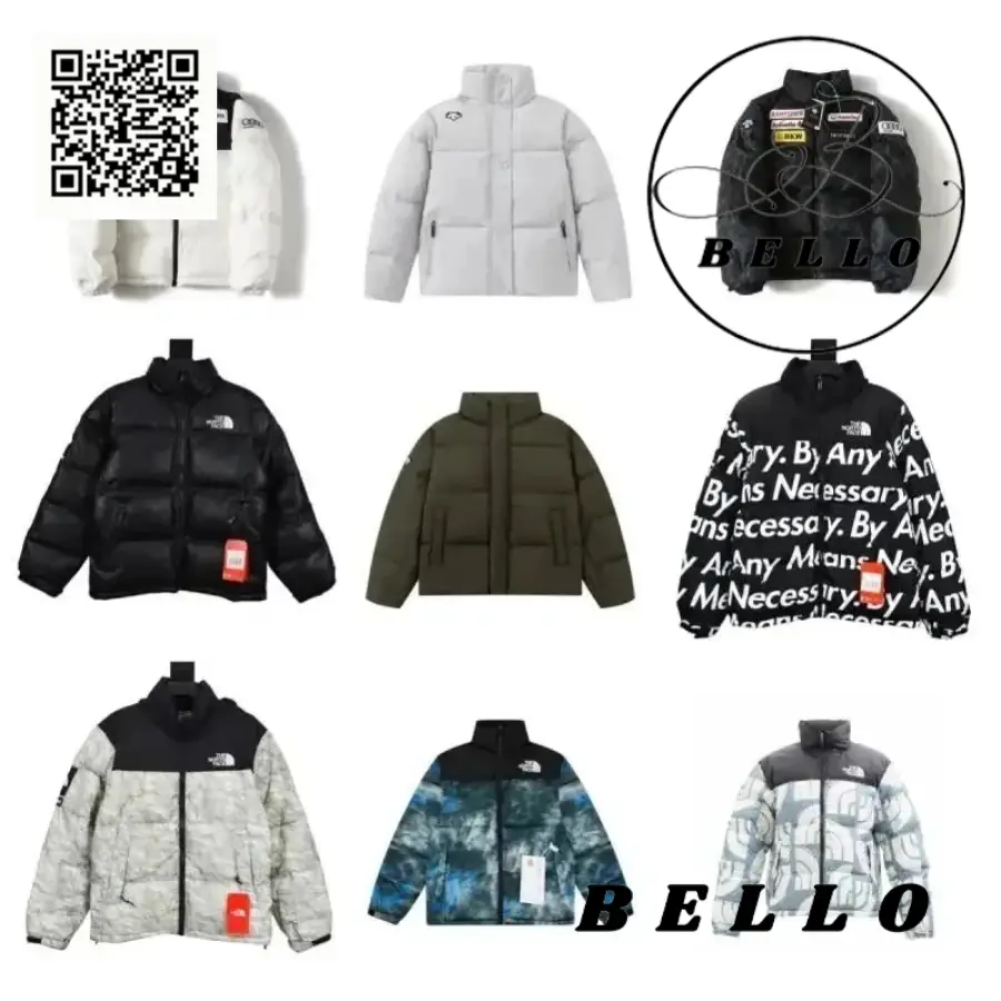 Vintage street style down jacket -bu- TOP