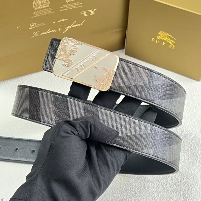 2025 Casual Men's Belt with Smooth Buckle, Versatile, Simple and Stylish, Double-Sided Tb Leather Belt for Men, Wholesale from Manufacturer