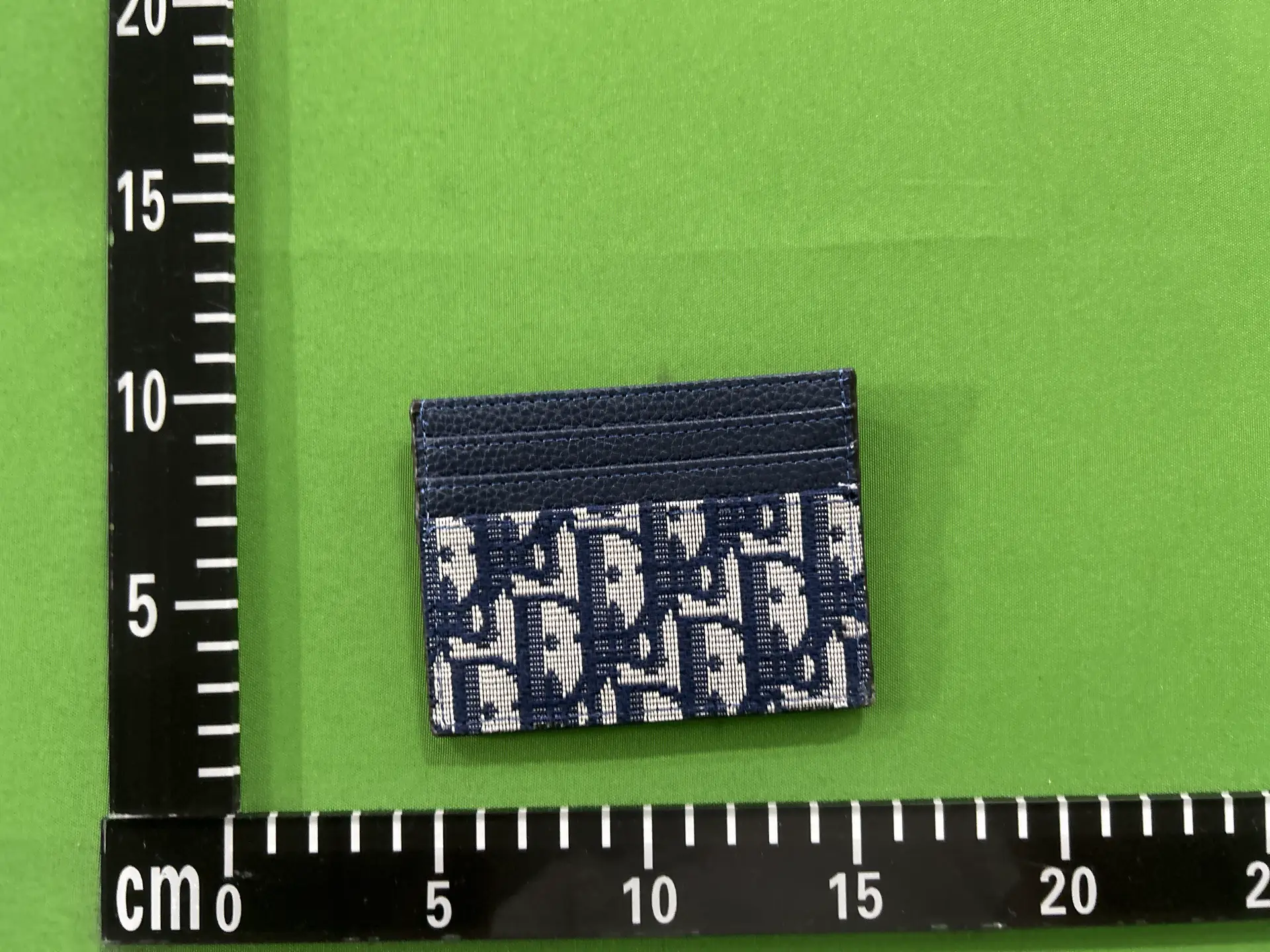 Dior Oblique Card Holder Navy