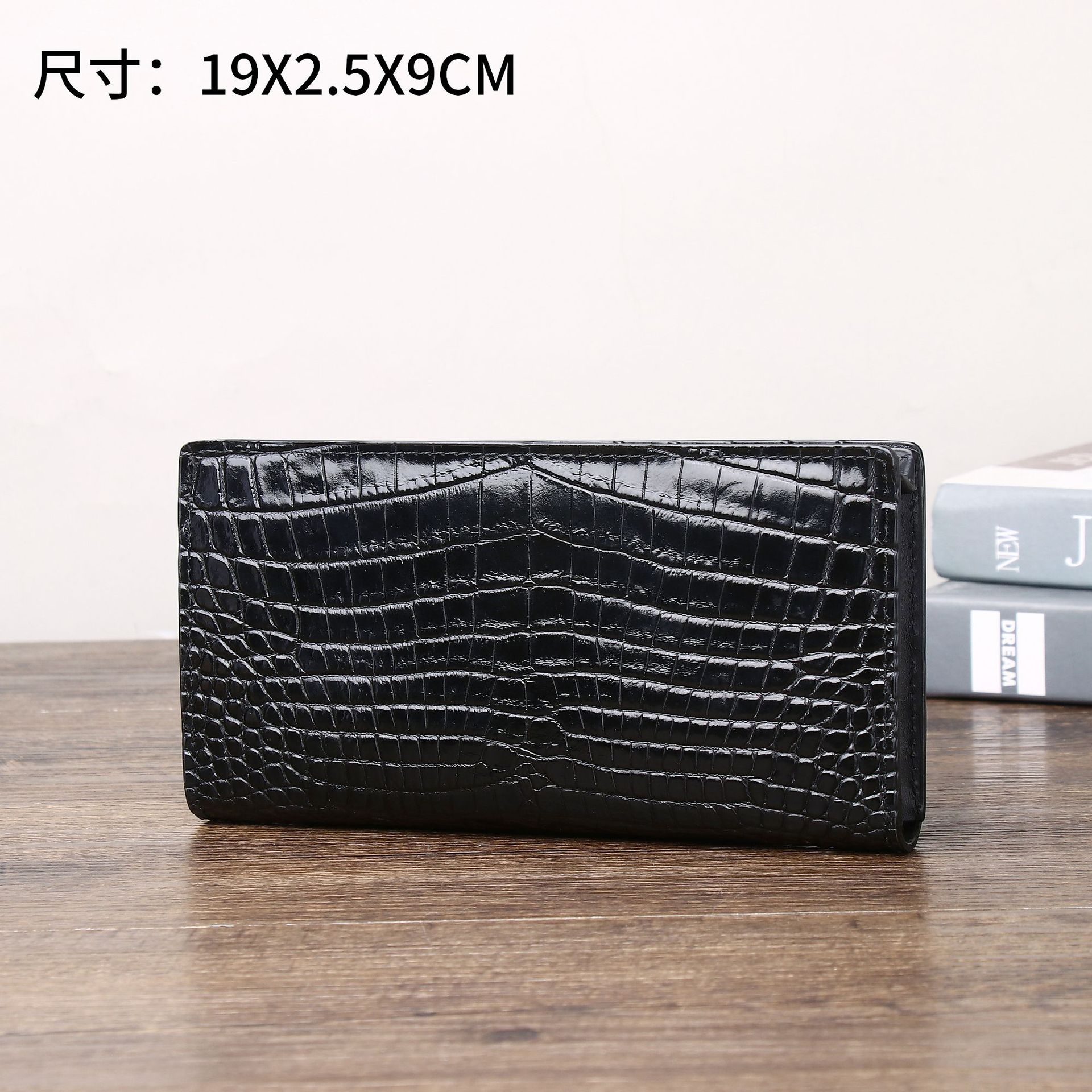 New crocodile belly pattern men's suit clip multi-functional multi-card wallet clutch wallet suit bag fashion wholesale