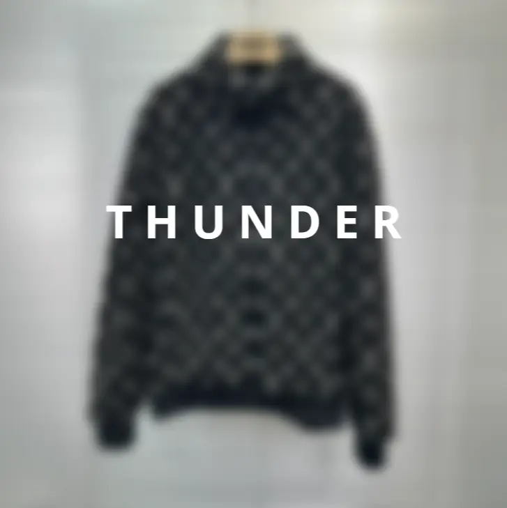 Jacquard letter fleece jacket