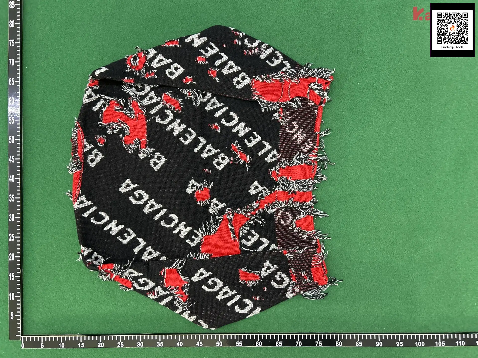Balenciaga Distressed Logo Knit Sweater