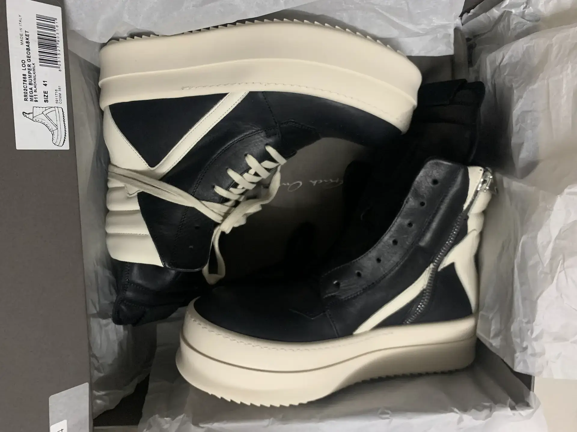 Rok Ovvens Ro Inverted Triangle High-Top Shoes Thick-Soled Height-Increasing Sneakers Mega Bumper Geobasket