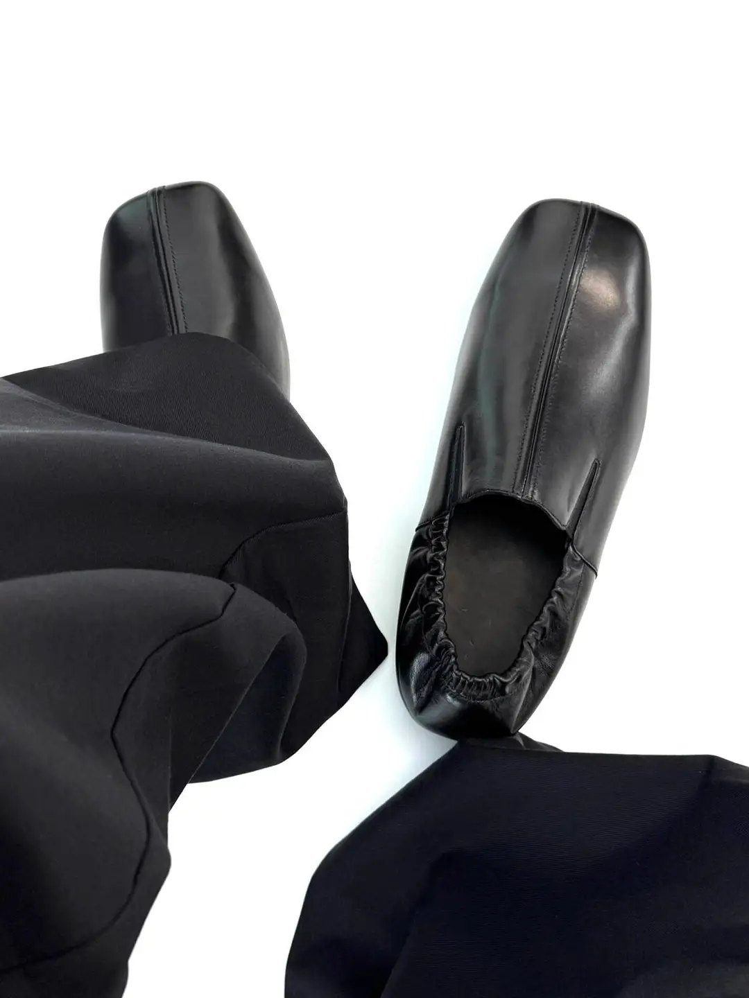 Dark Retro Pleated Derby Shoes for Men and Women, Slip-On Casual Leather Shoes, British Square-Toe Monk Shoes, Sheepskin Loafers