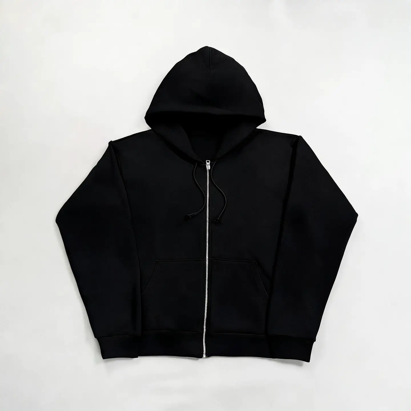 American Basic Style Cardigan Casual Versatile Zip-Up Hooded Sweatshirt Zip Hoodie
