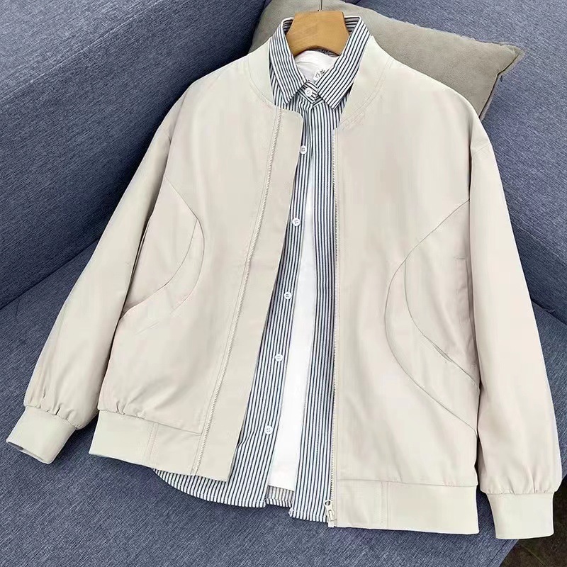 Jacket Men's and Women's 2025 Spring and Autumn Aviator Jacket Trendy Brand Frock Handsome All-match Loose Casual Jacket
