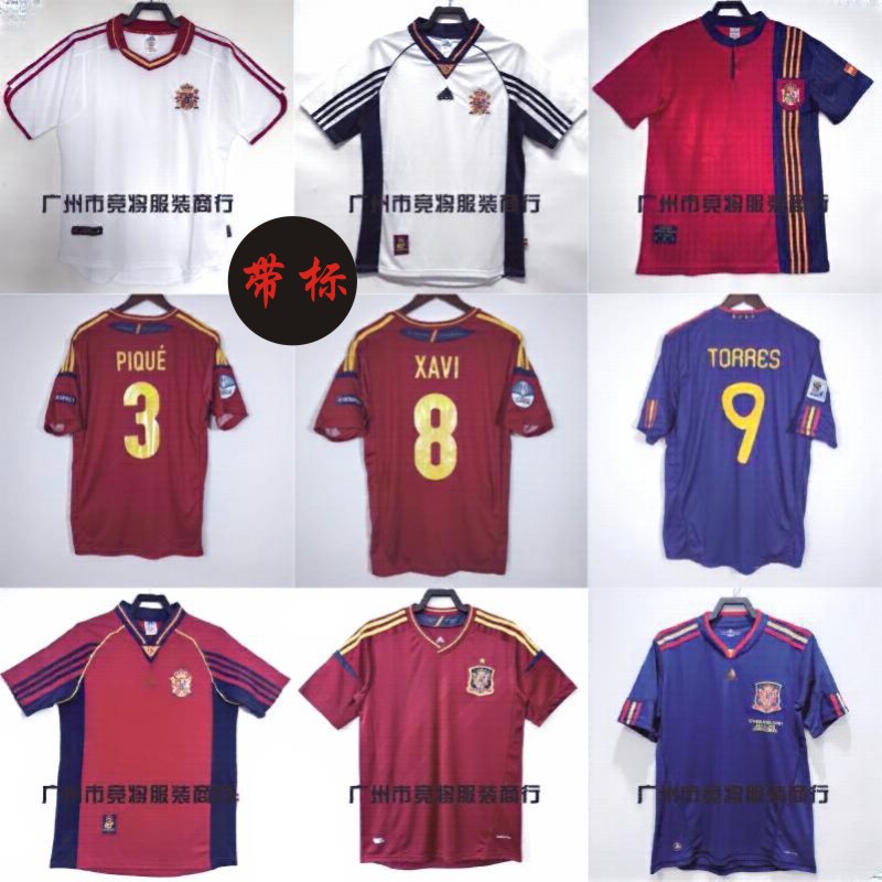 981012 World Cup All Matches Spain Home Games Puyol Number 5 Torres Iniesta Ramos Billy