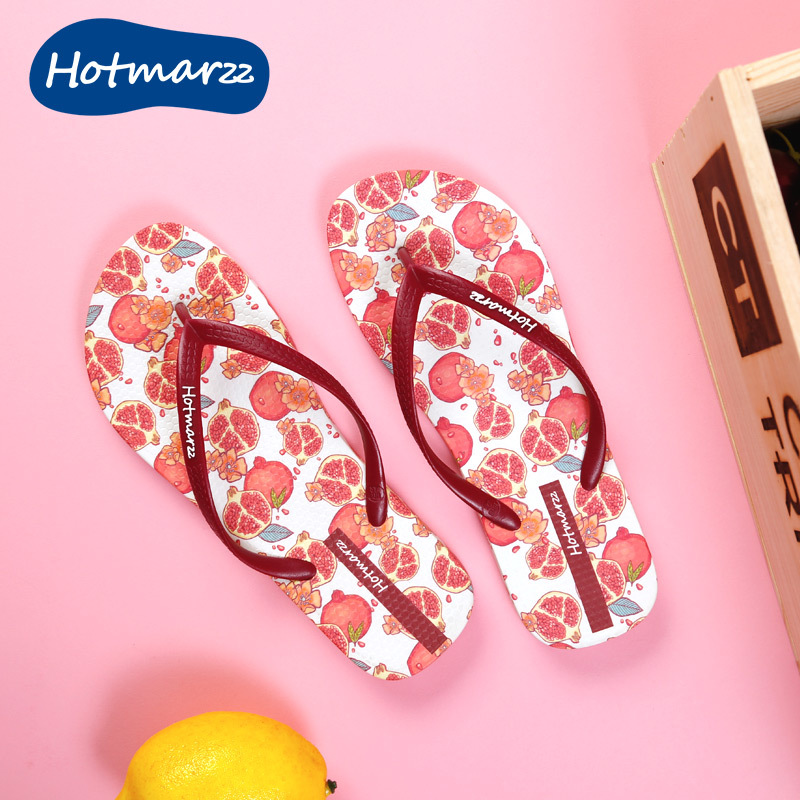 Hotmarzz Heima Flip-Flops Women's Summer Fashionable Outer Wear Couple's Flip-Flops Anti-Slip Slippers Beach Sandals