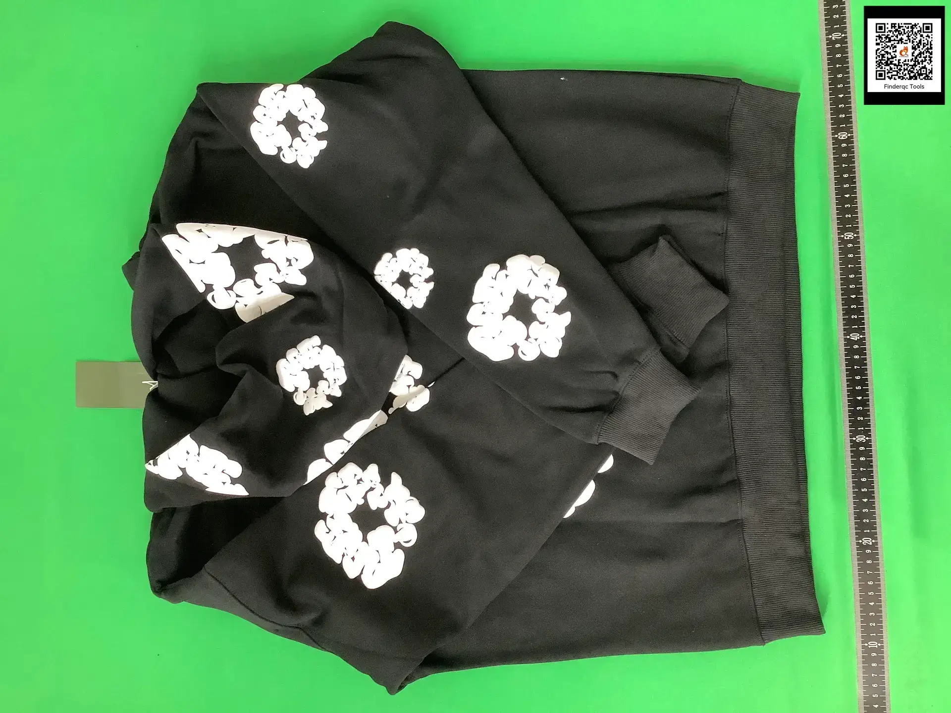 Denim Tears Kapok Foam Print Suit High Street Loose Fleece-lined Hooded Sweatshirt Casual Sweatpants Trend