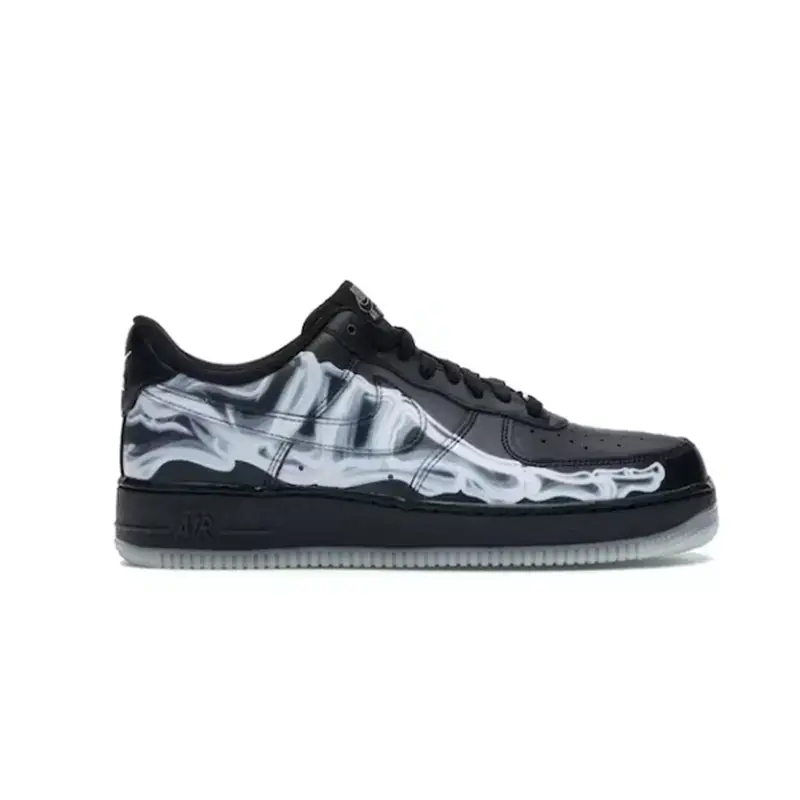 Nike Air Force 1 Low Black Skeleton Halloween